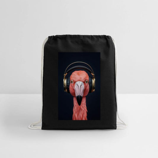Flamingo listening to some tunes
