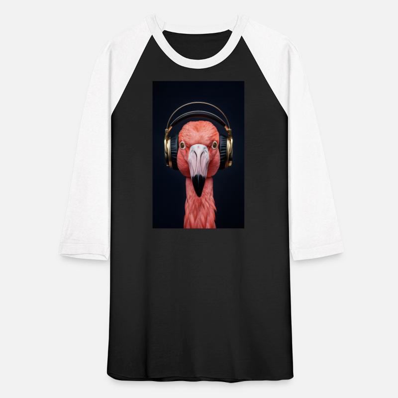 Flamingo listening to some tunes