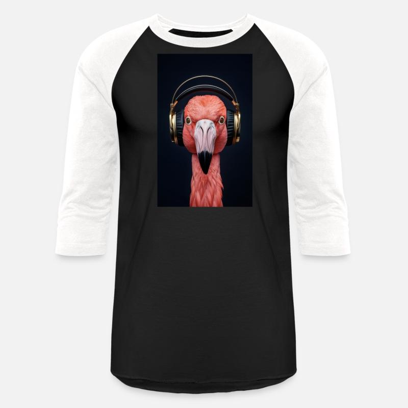 Flamingo listening to some tunes