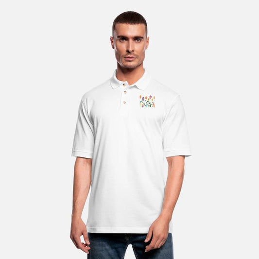 Flower Meadow with Mushrooms. Body Positivity.