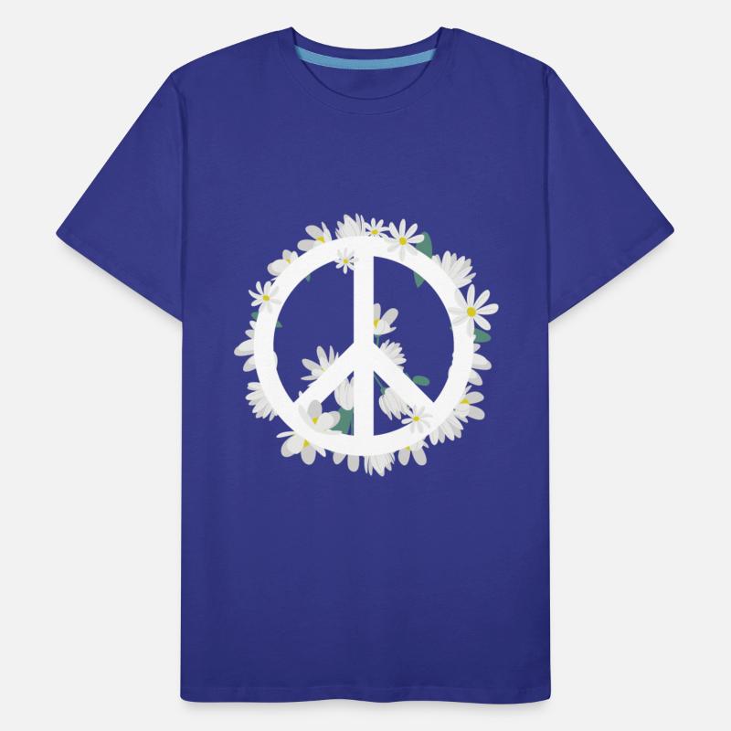 Flowers Anti-war Logo Daisies Peace Sign
