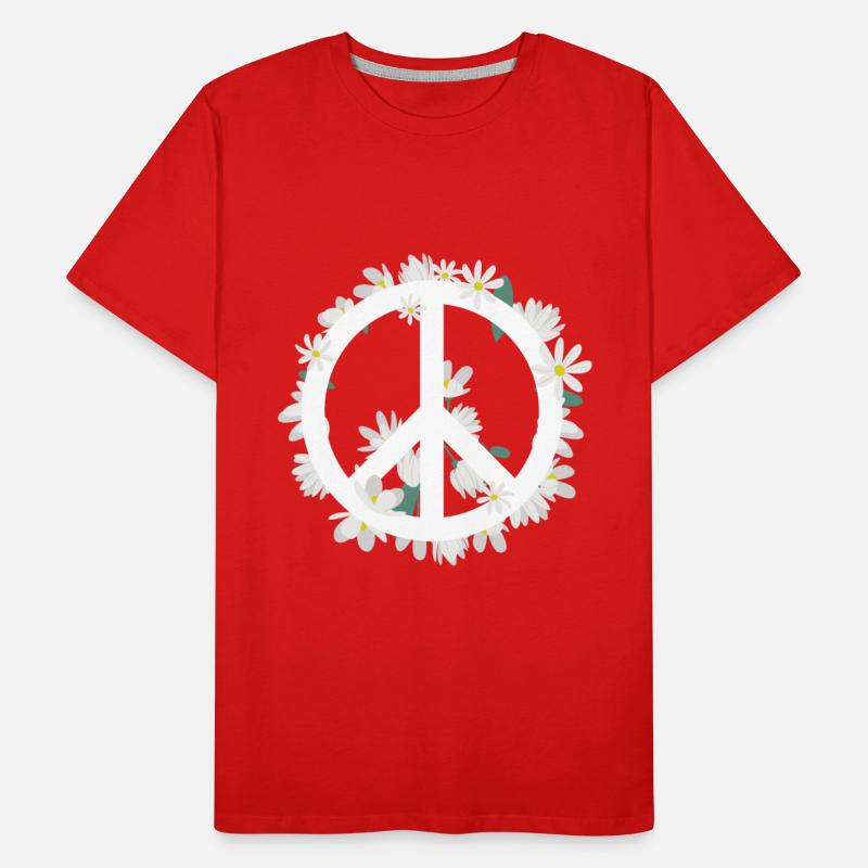 Flowers Anti-war Logo Daisies Peace Sign