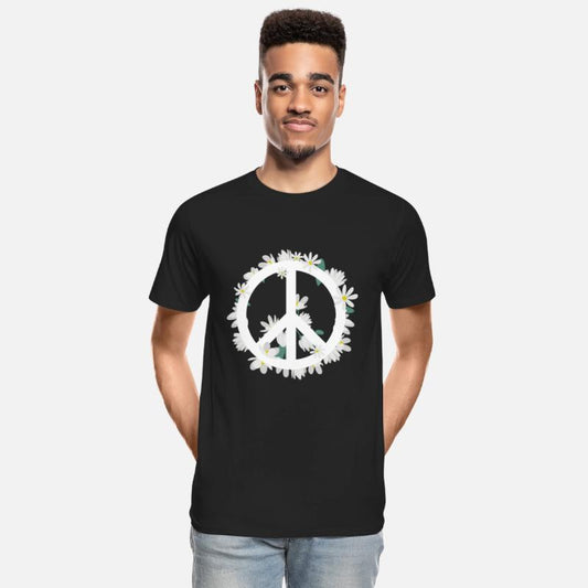 Flowers Anti-war Logo Daisies Peace Sign