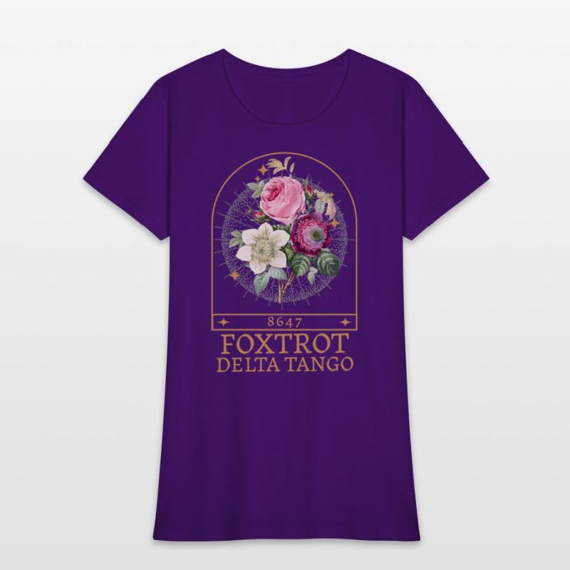 Foxtrot Delta Tango – Vintage Floral Art Tee
