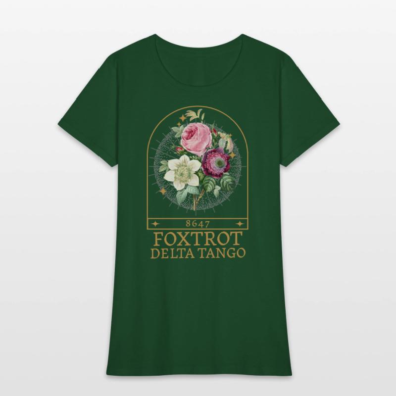 Foxtrot Delta Tango – Vintage Floral Art Tee