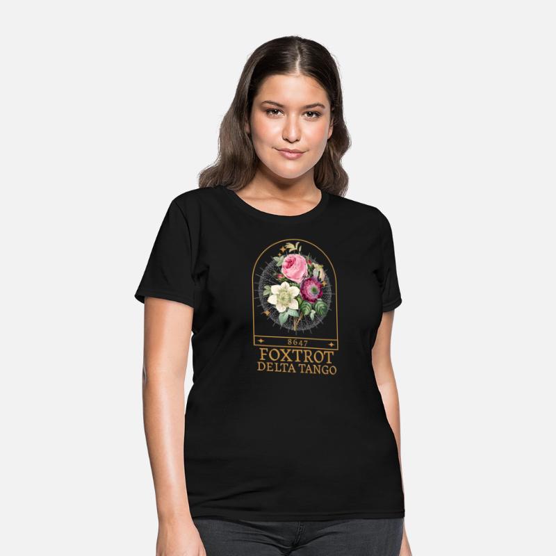 Foxtrot Delta Tango – Vintage Floral Art Tee