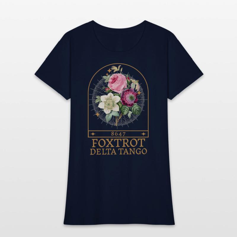 Foxtrot Delta Tango – Vintage Floral Art Tee