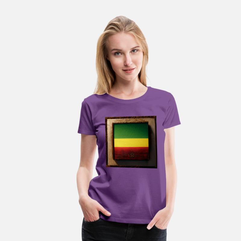 Framed Reggae Wood Flag Painting