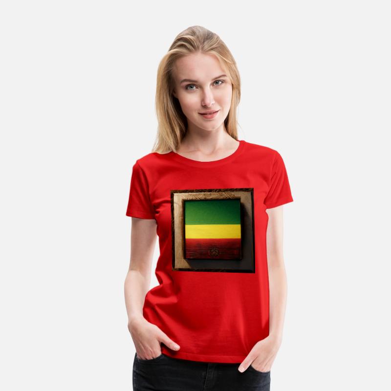 Framed Reggae Wood Flag Painting