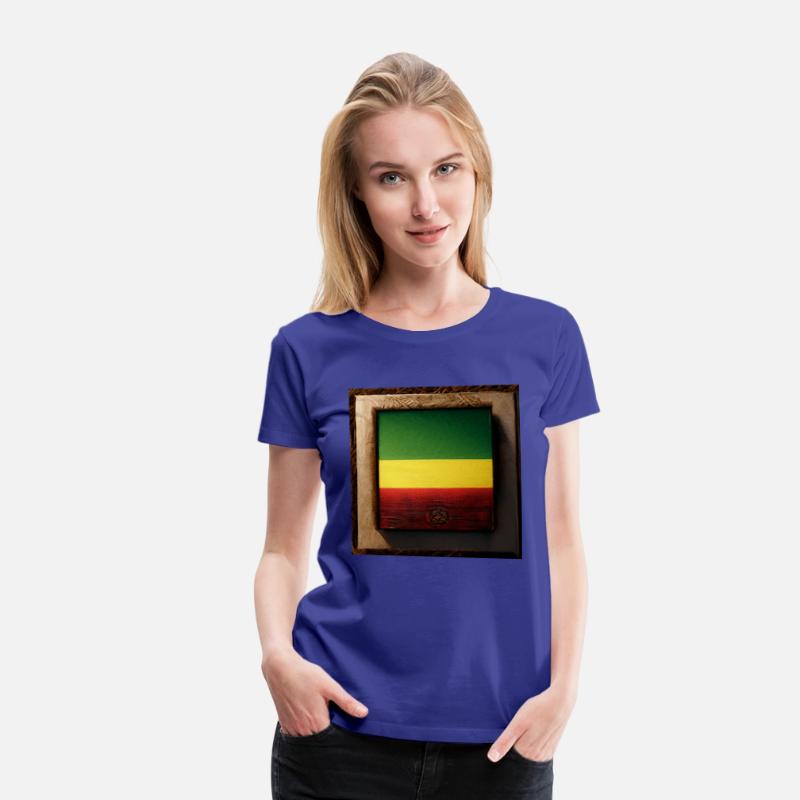 Framed Reggae Wood Flag Painting