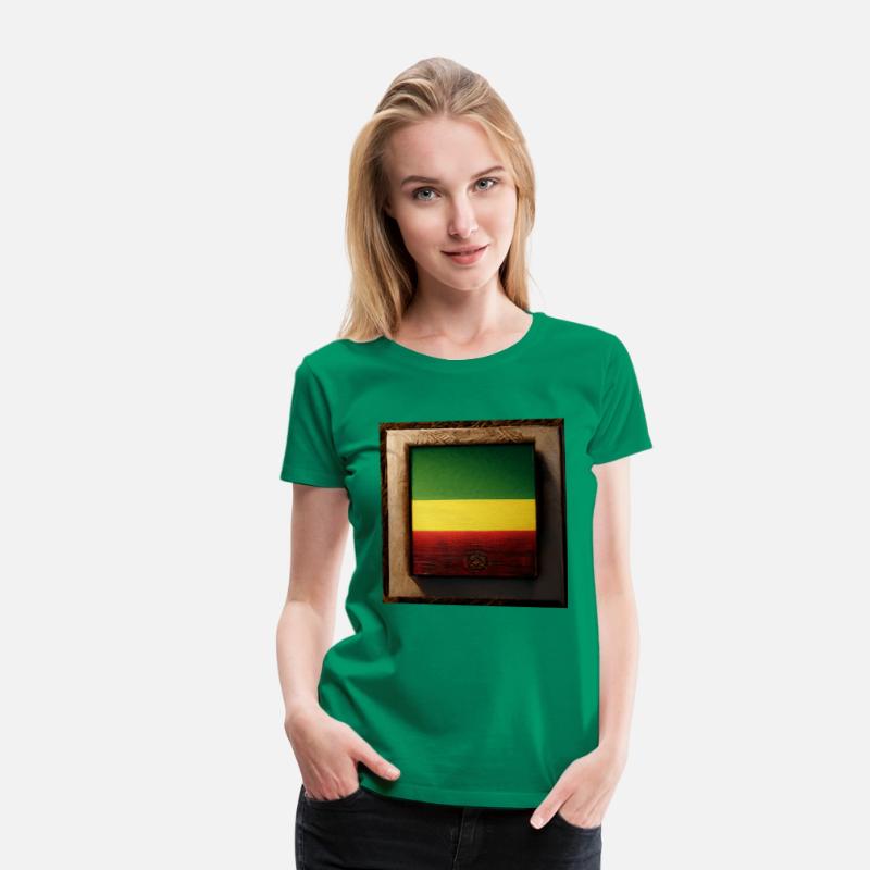 Framed Reggae Wood Flag Painting