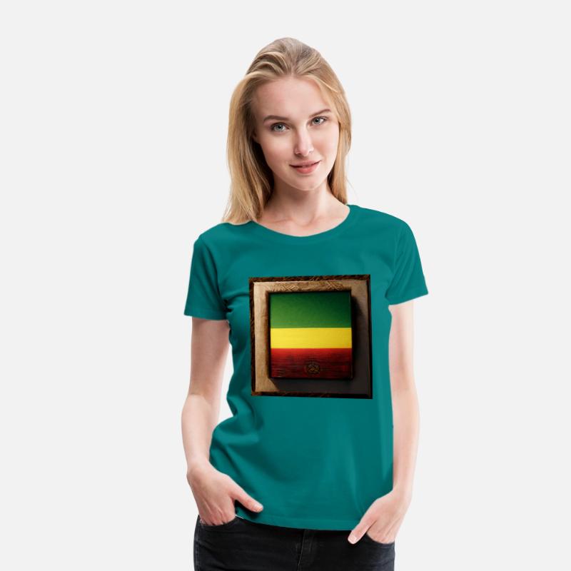 Framed Reggae Wood Flag Painting