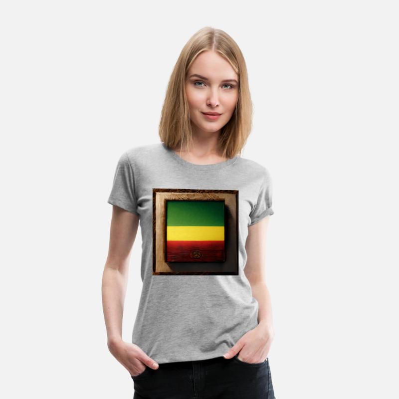 Framed Reggae Wood Flag Painting