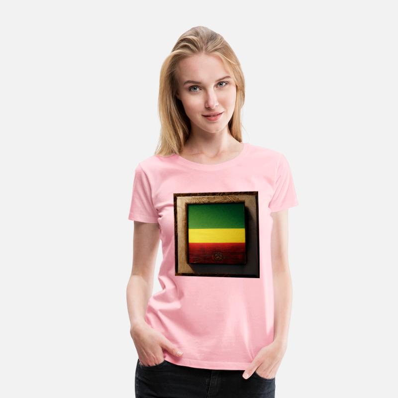 Framed Reggae Wood Flag Painting