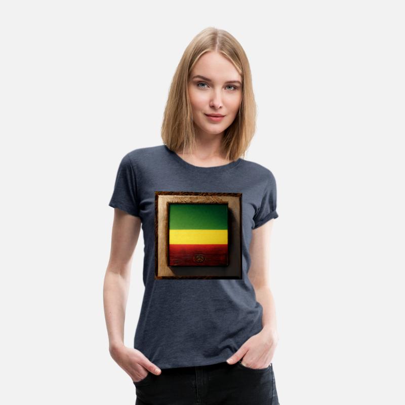 Framed Reggae Wood Flag Painting