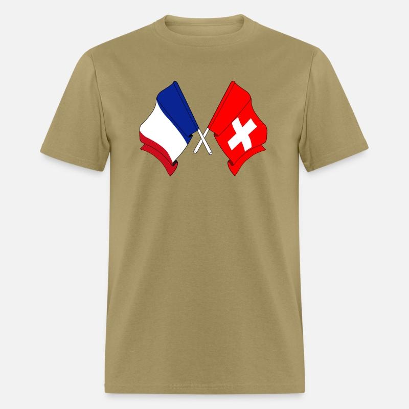 France flag and Switzerland flag