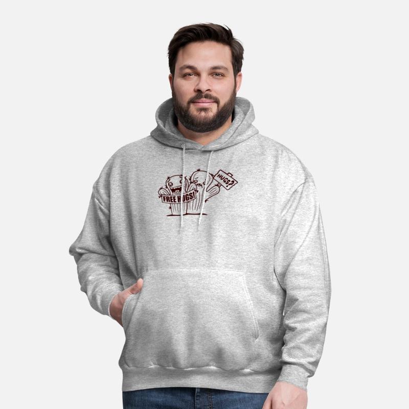 Free Hugs Signs Cactus Sad Face Two Cacti Friends