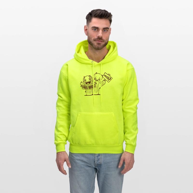 Free Hugs Signs Cactus Sad Face Two Cacti Friends