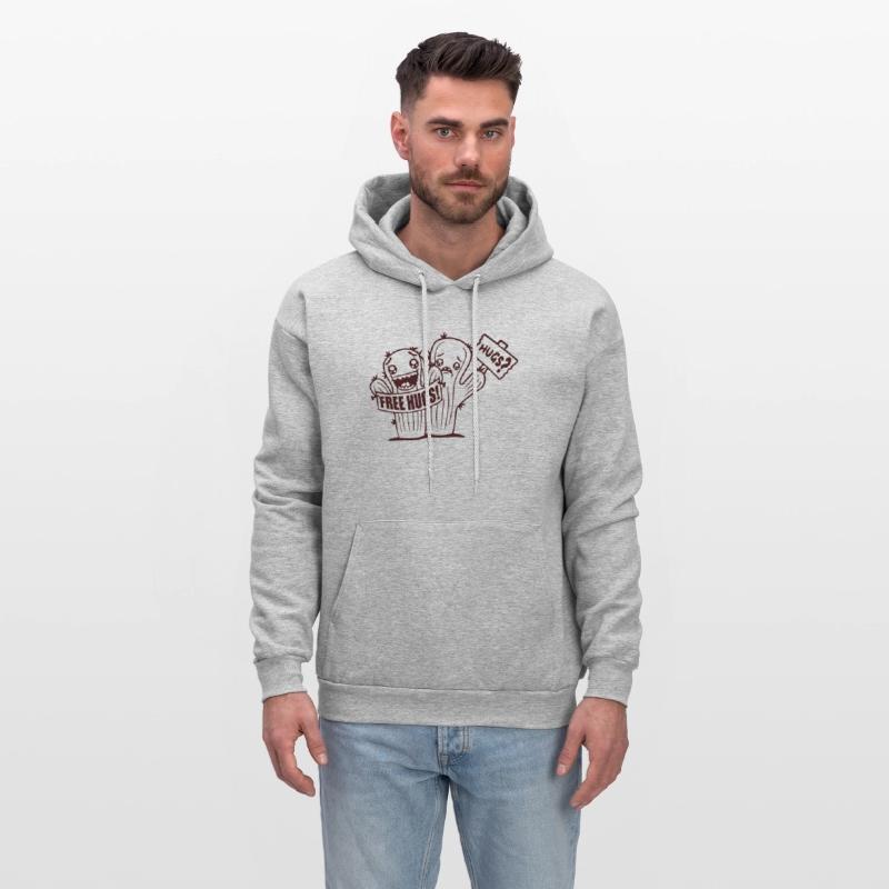 Free Hugs Signs Cactus Sad Face Two Cacti Friends