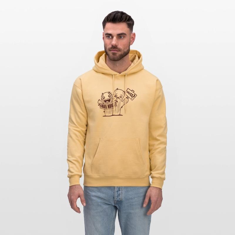 Free Hugs Signs Cactus Sad Face Two Cacti Friends