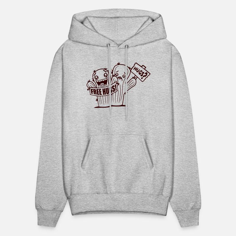 Free Hugs Signs Cactus Sad Face Two Cacti Friends