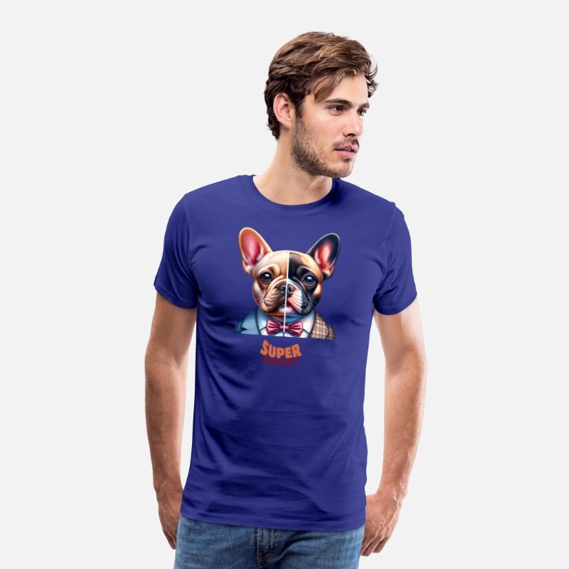 Frenchie Dog Dad Split Design