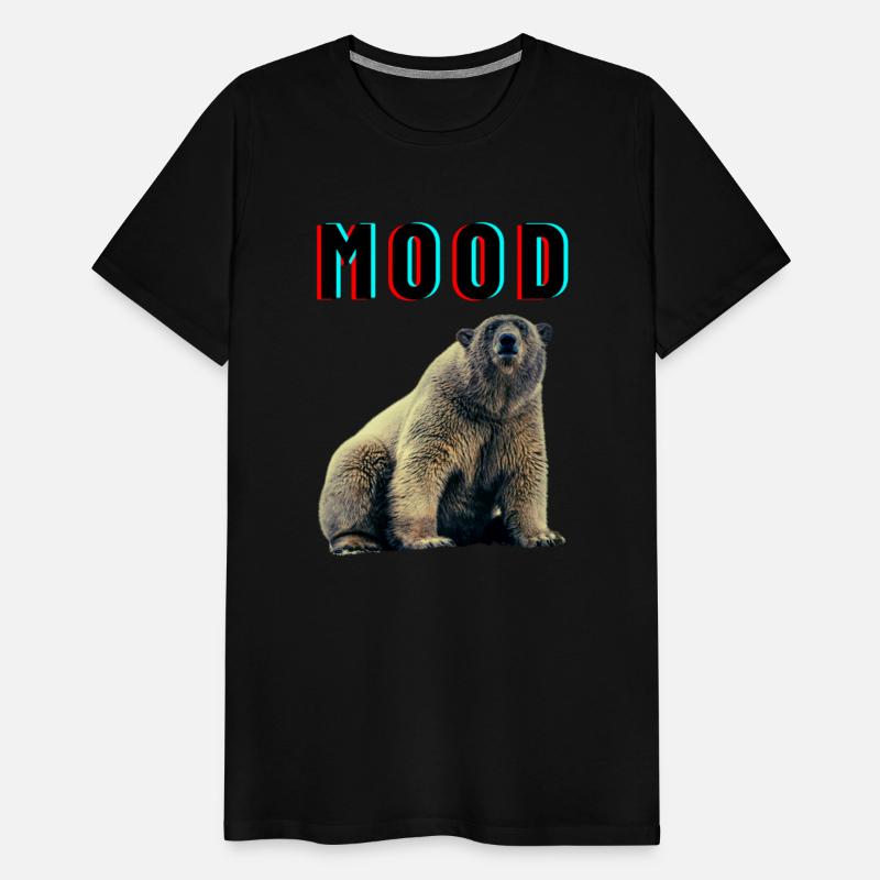 Funny Bear Mood Design – Relatable Meme Art