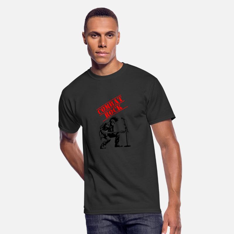 Funny combat rock punk soldier t shirt