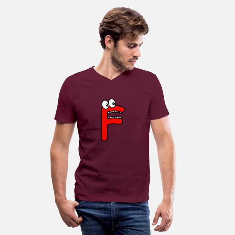 Funny Comic Letter "F" with 👀 | 🔴🔵🟡🟢