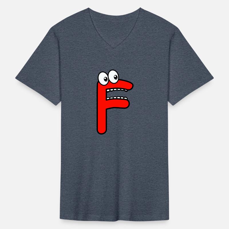 Funny Comic Letter "F" with 👀 | 🔴🔵🟡🟢