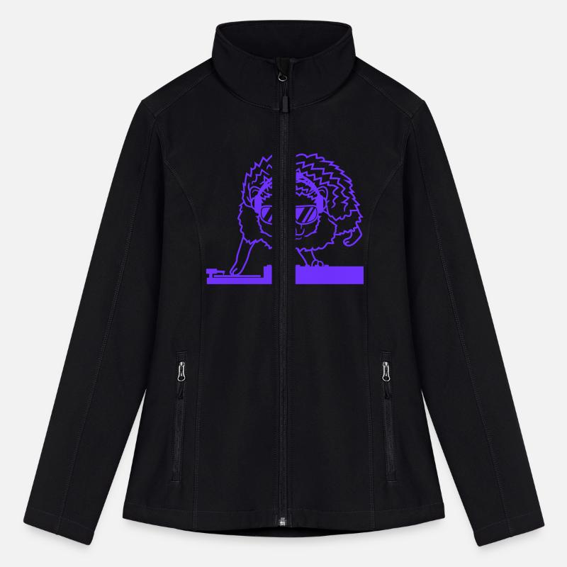 Funny Cool DJ Hedgehog Cute Animal Mixing Console