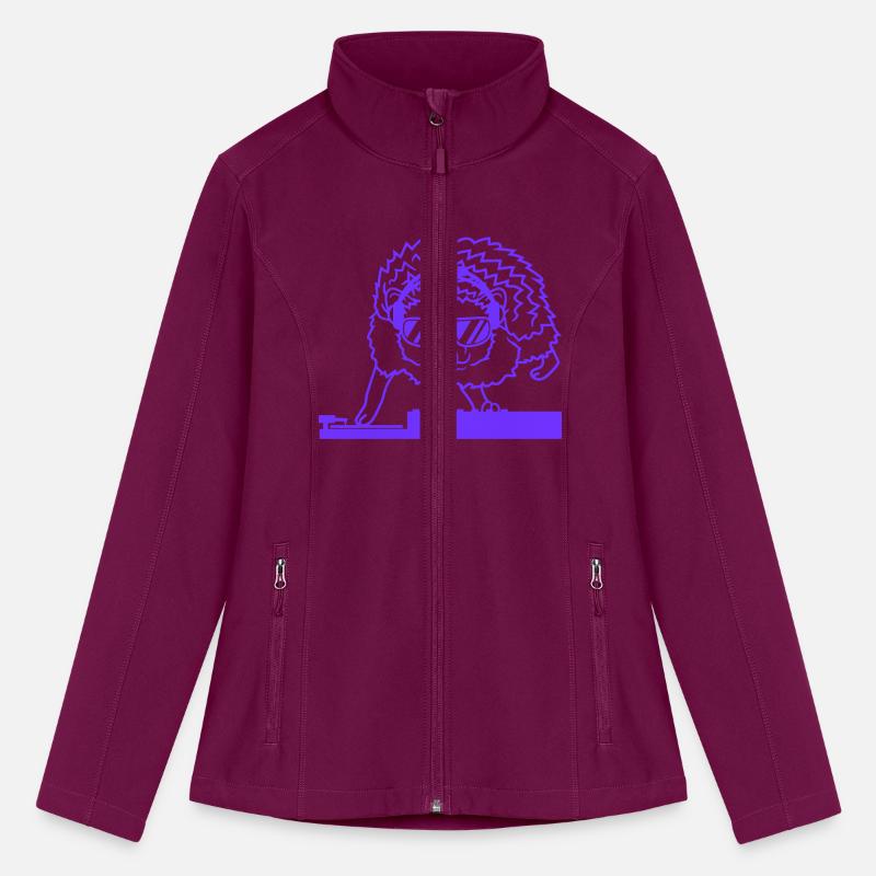 Funny Cool DJ Hedgehog Cute Animal Mixing Console