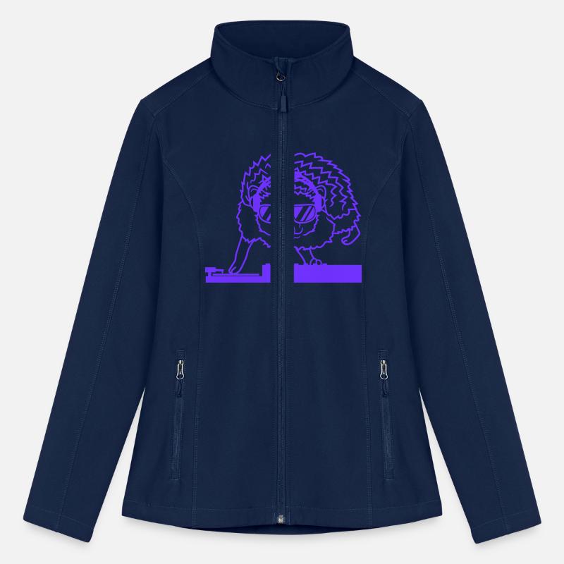 Funny Cool DJ Hedgehog Cute Animal Mixing Console