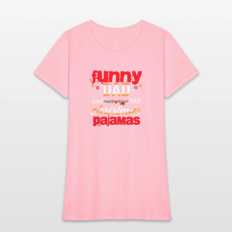funny dad and son christmas pajamas t eshort