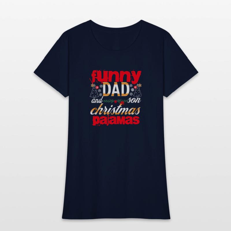 funny dad and son christmas pajamas t eshort