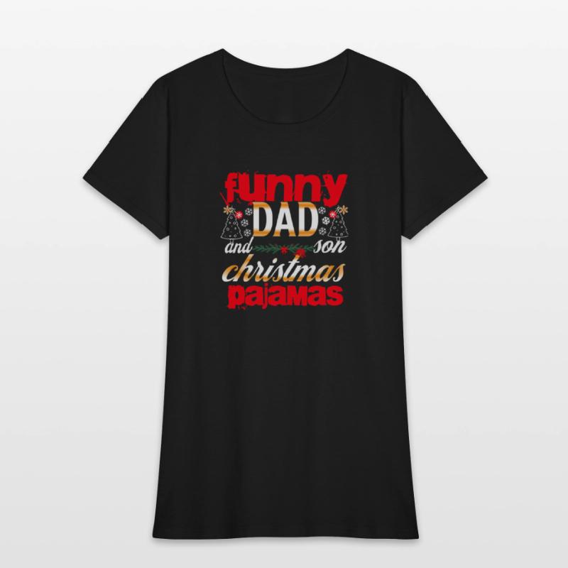 funny dad and son christmas pajamas t eshort