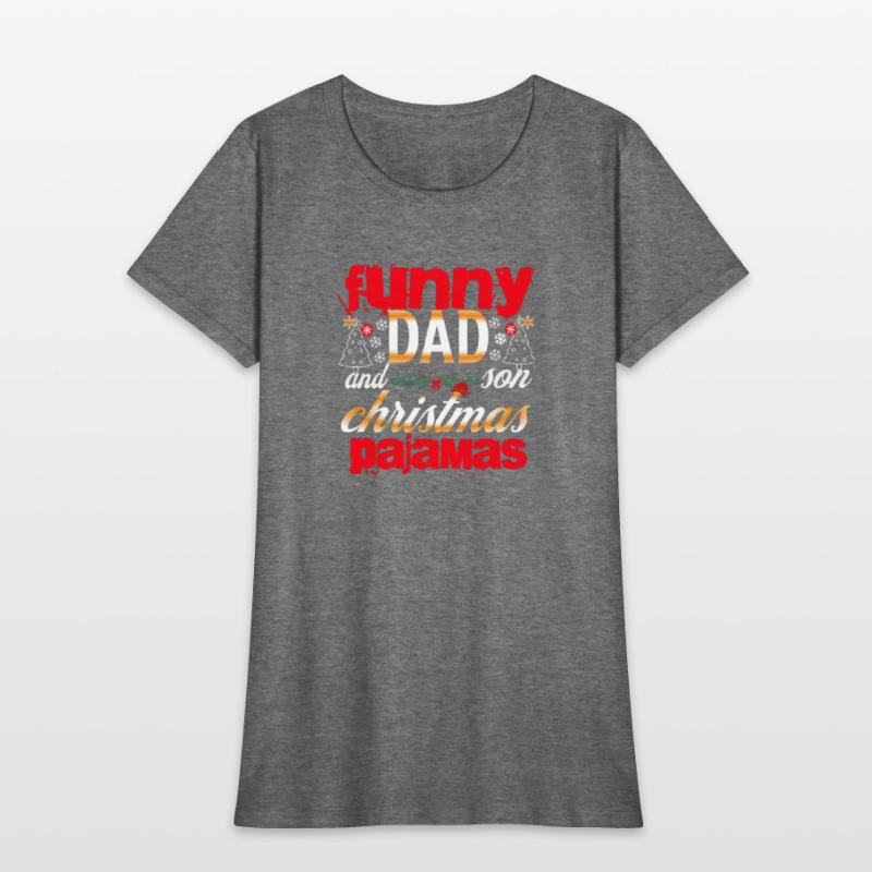 funny dad and son christmas pajamas t eshort