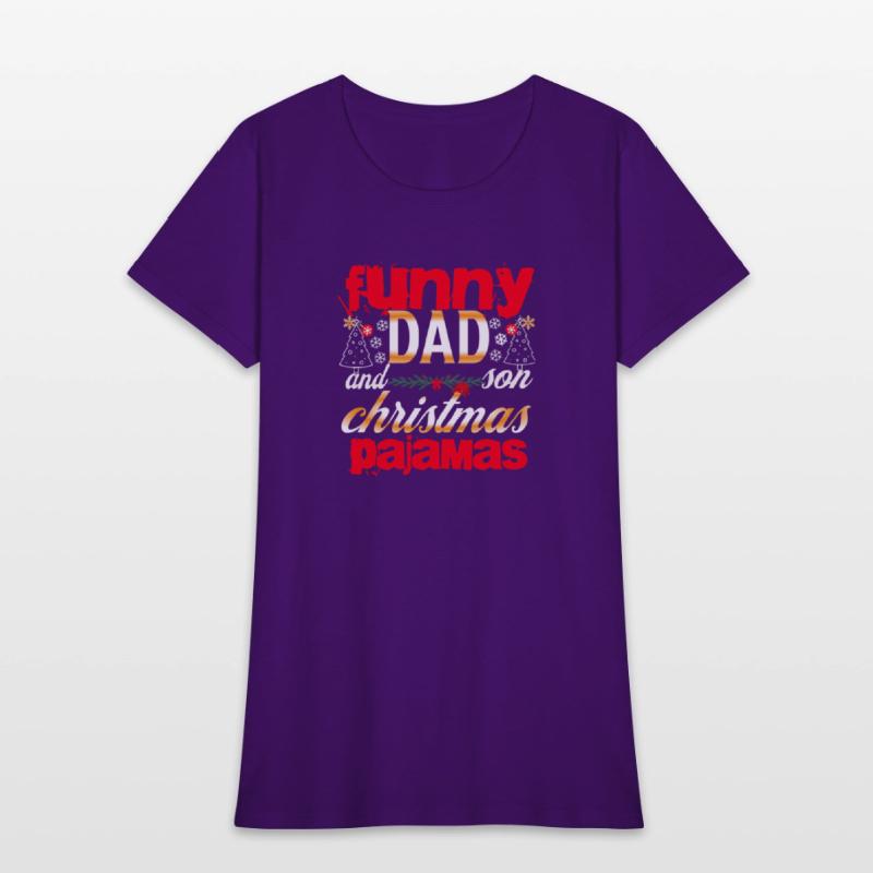 funny dad and son christmas pajamas t eshort