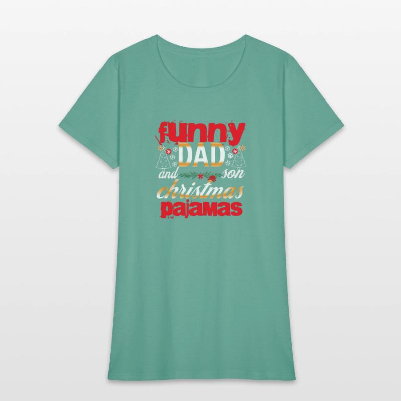 funny dad and son christmas pajamas t eshort