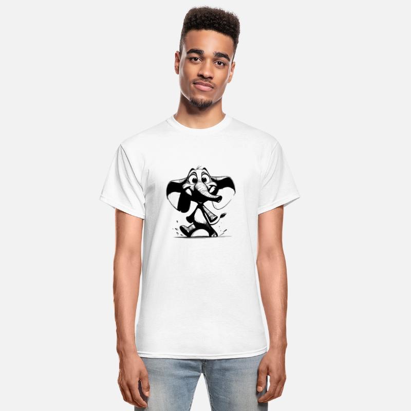 Funny Elephant Big Eyes Huge Trunk