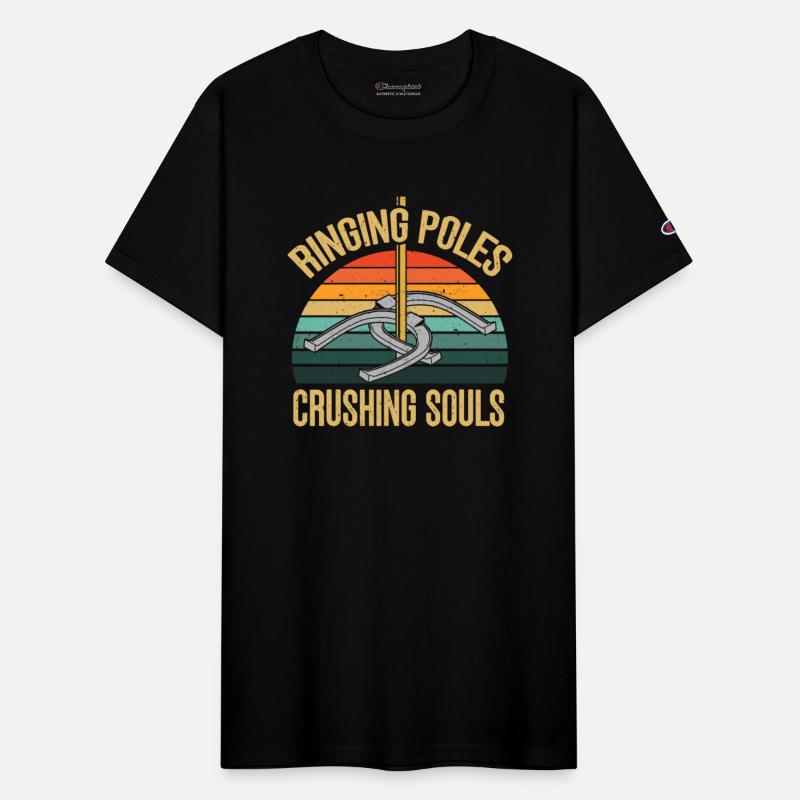 Funny Horseshoe Pitching Retro