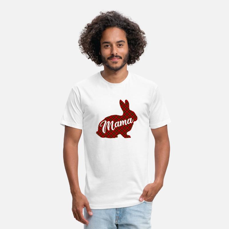 Funny Mama Bunny Matching Family Easter Plaid