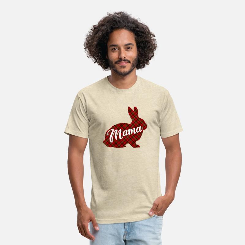 Funny Mama Bunny Matching Family Easter Plaid