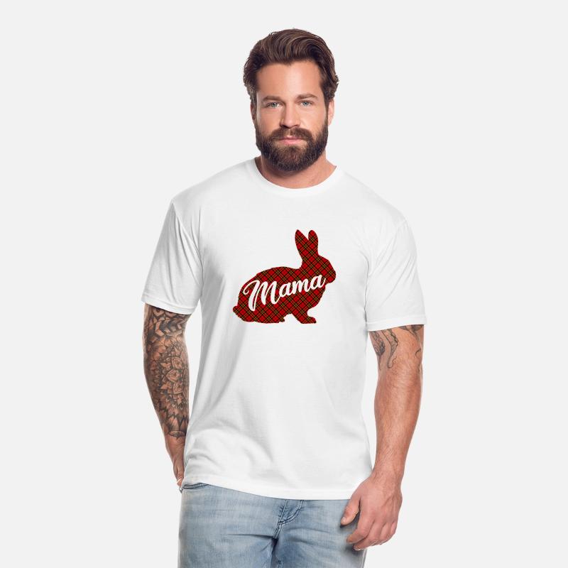 Funny Mama Bunny Matching Family Easter Plaid