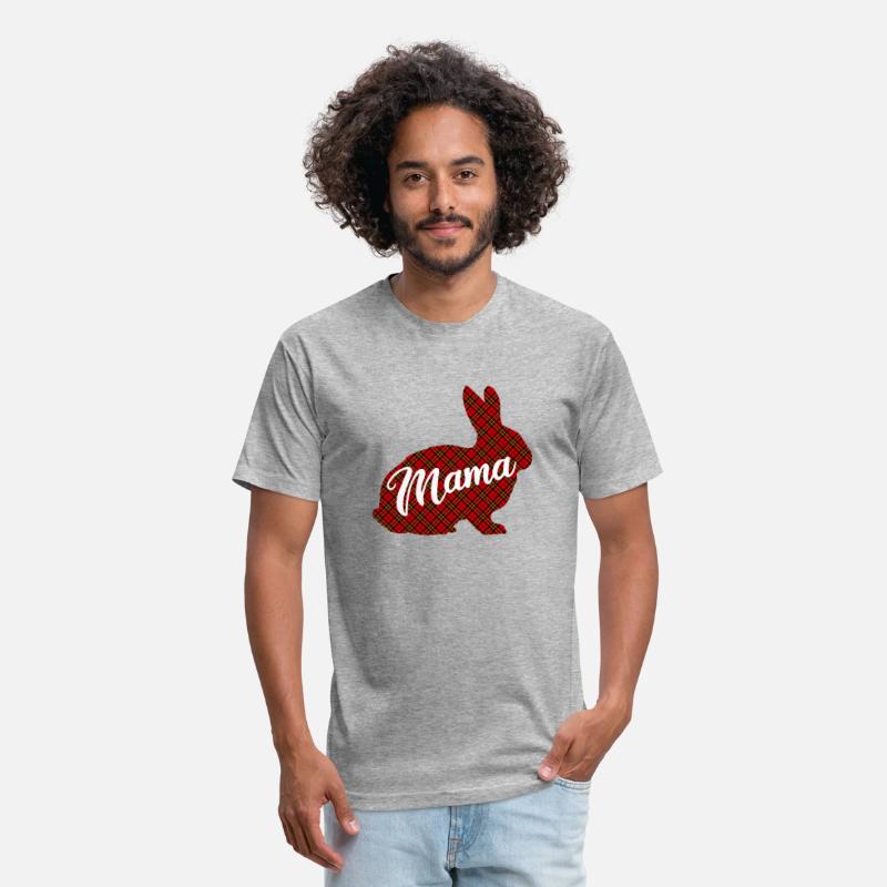 Funny Mama Bunny Matching Family Easter Plaid