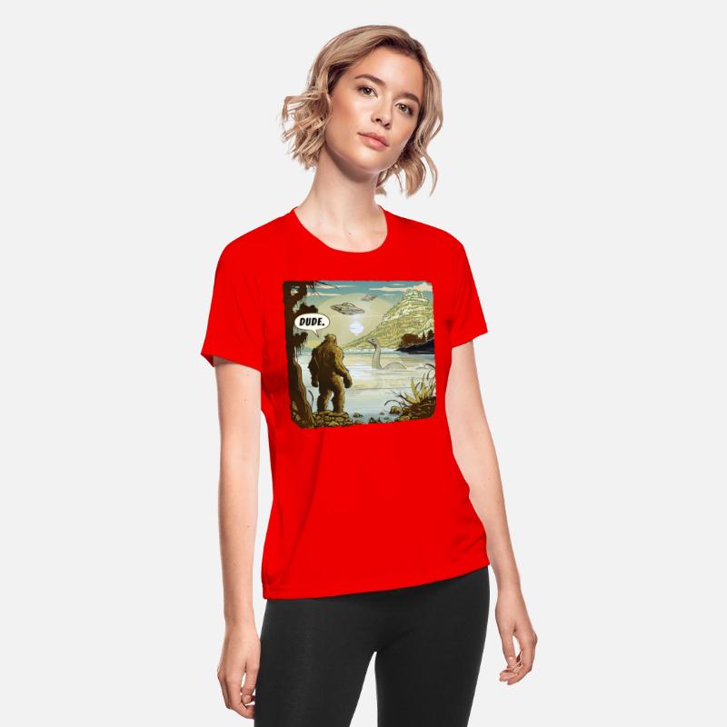 Funny UFOs Bigfoot Sasquatch Introvert Loch Ness