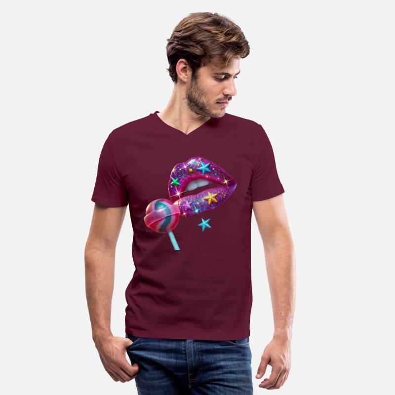 Galaxy Glitter Lips with Star Accents