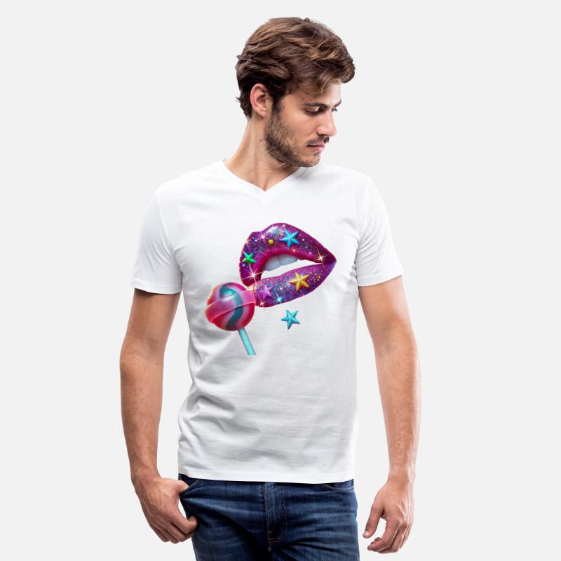 Galaxy Glitter Lips with Star Accents