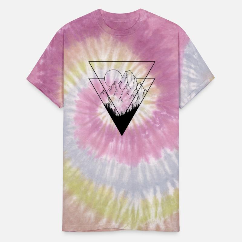 Geometric Mountains Black Version