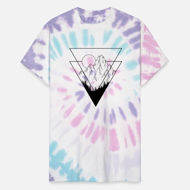 Geometric Mountains Black Version